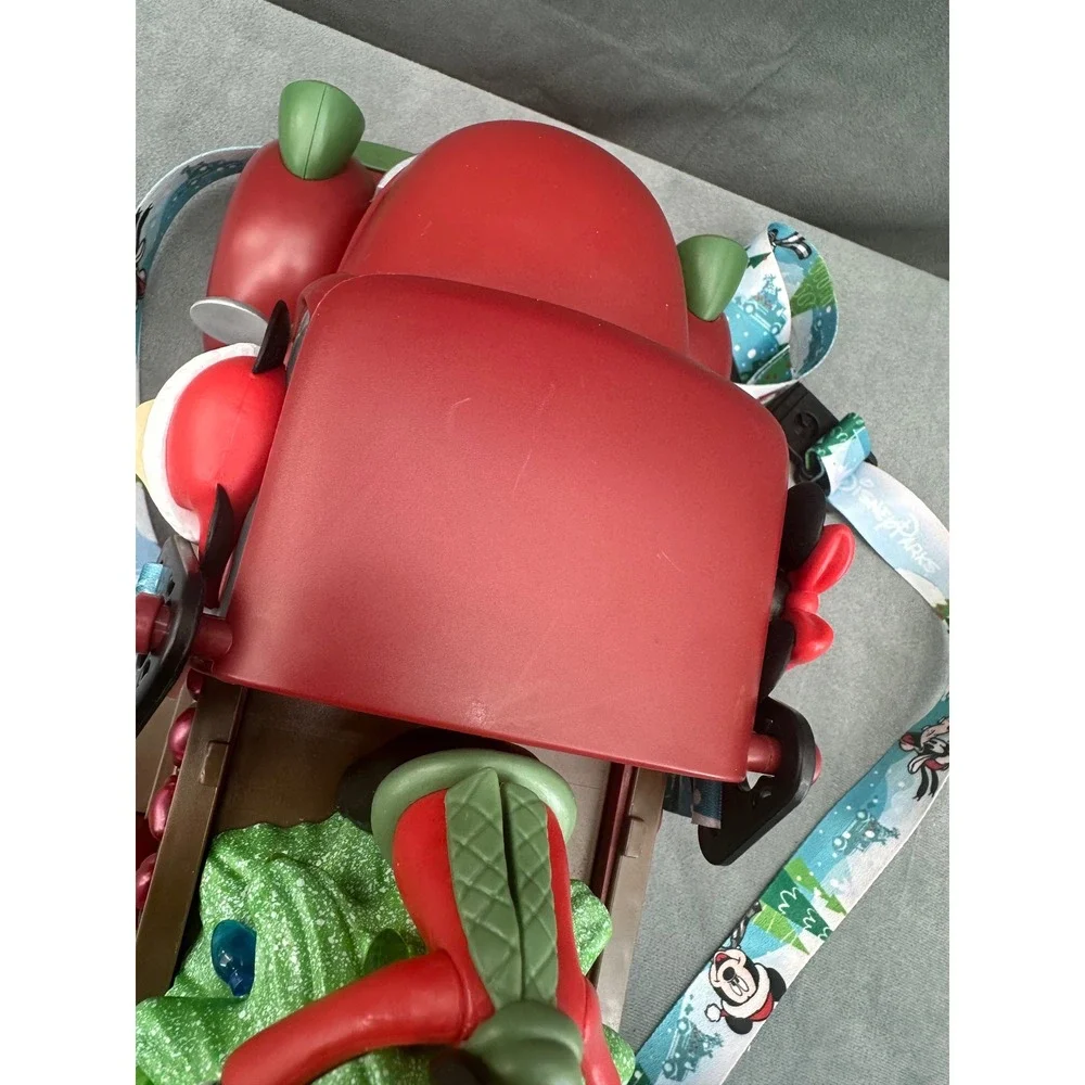 Disney Parks 2025 Christmas Mickey Minnie Goofy Red Truck Popcorn Bucket Lanyard